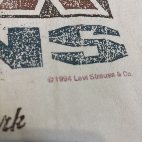 Vintage Levi’s 501 XX Made In USA Shirt Size XL 1990 Denim White - Picture 5 of 9